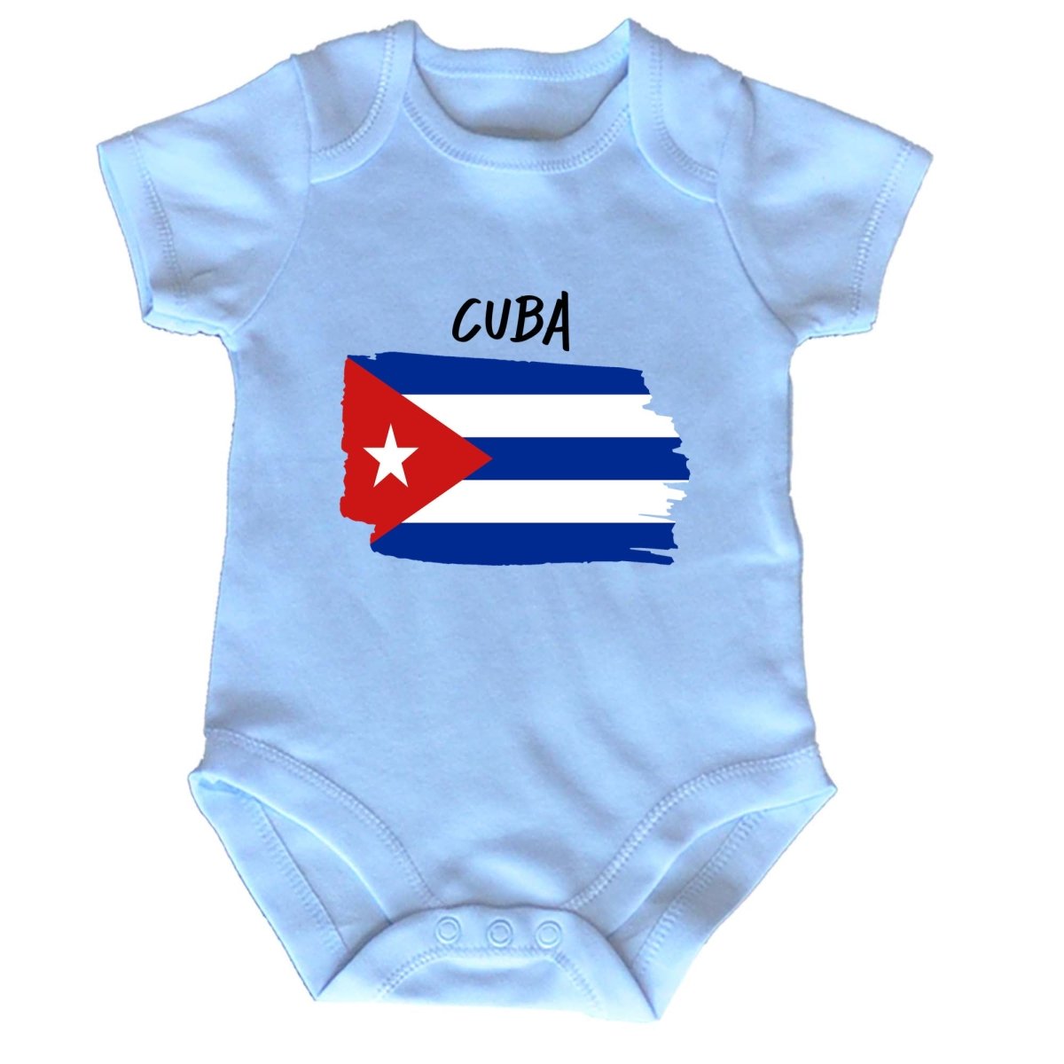 Cuba Country Flag Nationality - Babygrow Baby - 123t Australia | Funny T-Shirts Mugs Novelty Gifts