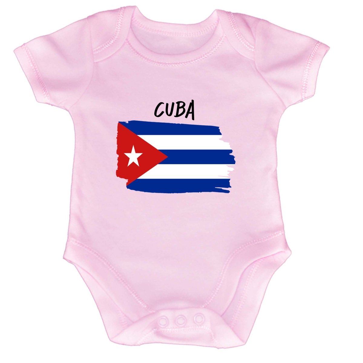 Cuba Country Flag Nationality - Babygrow Baby - 123t Australia | Funny T-Shirts Mugs Novelty Gifts