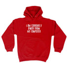 Currently Away From My Computer - Funny Novelty Hoodies Hoodie - 123t Australia | Funny T-Shirts Mugs Novelty Gifts