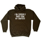 Currently Away From My Computer - Funny Novelty Hoodies Hoodie - 123t Australia | Funny T-Shirts Mugs Novelty Gifts