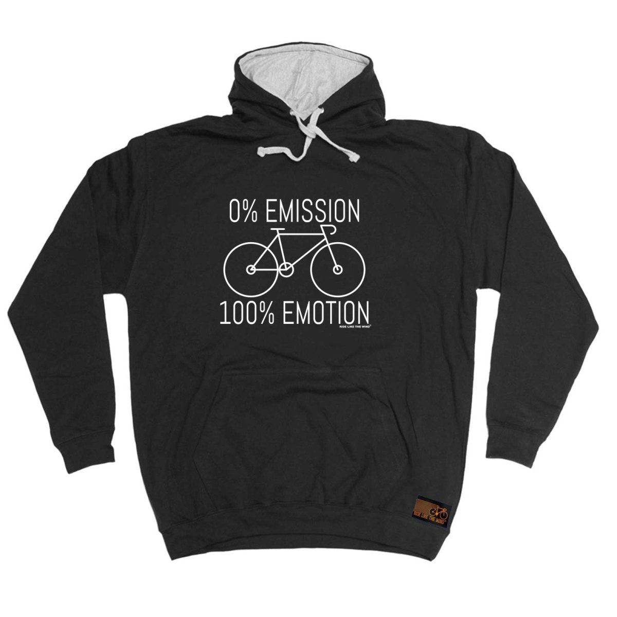 Cycling Rltw 0 Emissions 100 Emotion - Funny Novelty Hoodies Hoodie - 123t Australia | Funny T-Shirts Mugs Novelty Gifts