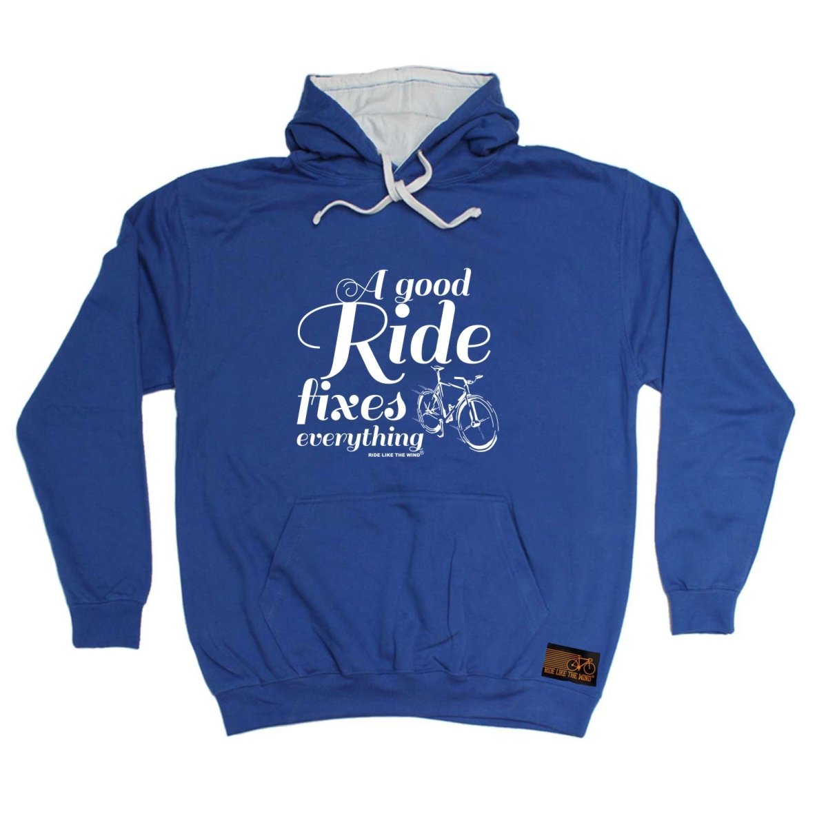 Cycling Rltw A Good Ride Fixes Everything - Funny Novelty Hoodies Hoodie - 123t Australia | Funny T-Shirts Mugs Novelty Gifts