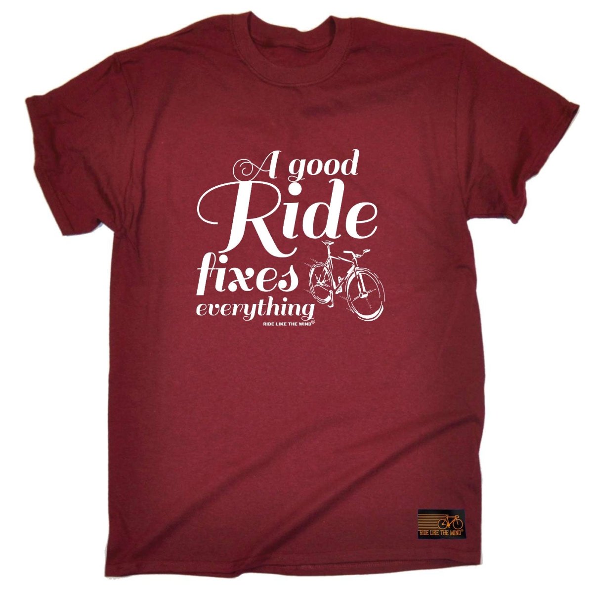 Cycling Rltw A Good Ride Fixes Everything - Mens Funny Novelty T-Shirt TShirt / T Shirt - 123t Australia | Funny T-Shirts Mugs Novelty Gifts