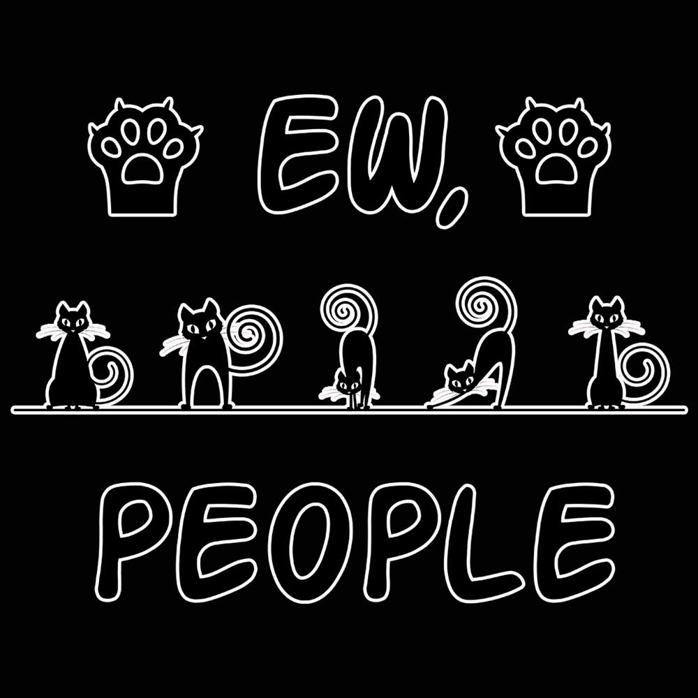 Ew People Cat Version V2 - Mens 123t Funny T-Shirt Tshirts