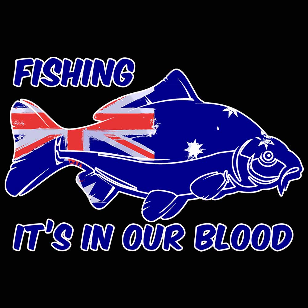 Fishing Its In Our Blood Australia - Mens 123t Funny T-Shirt Tshirts