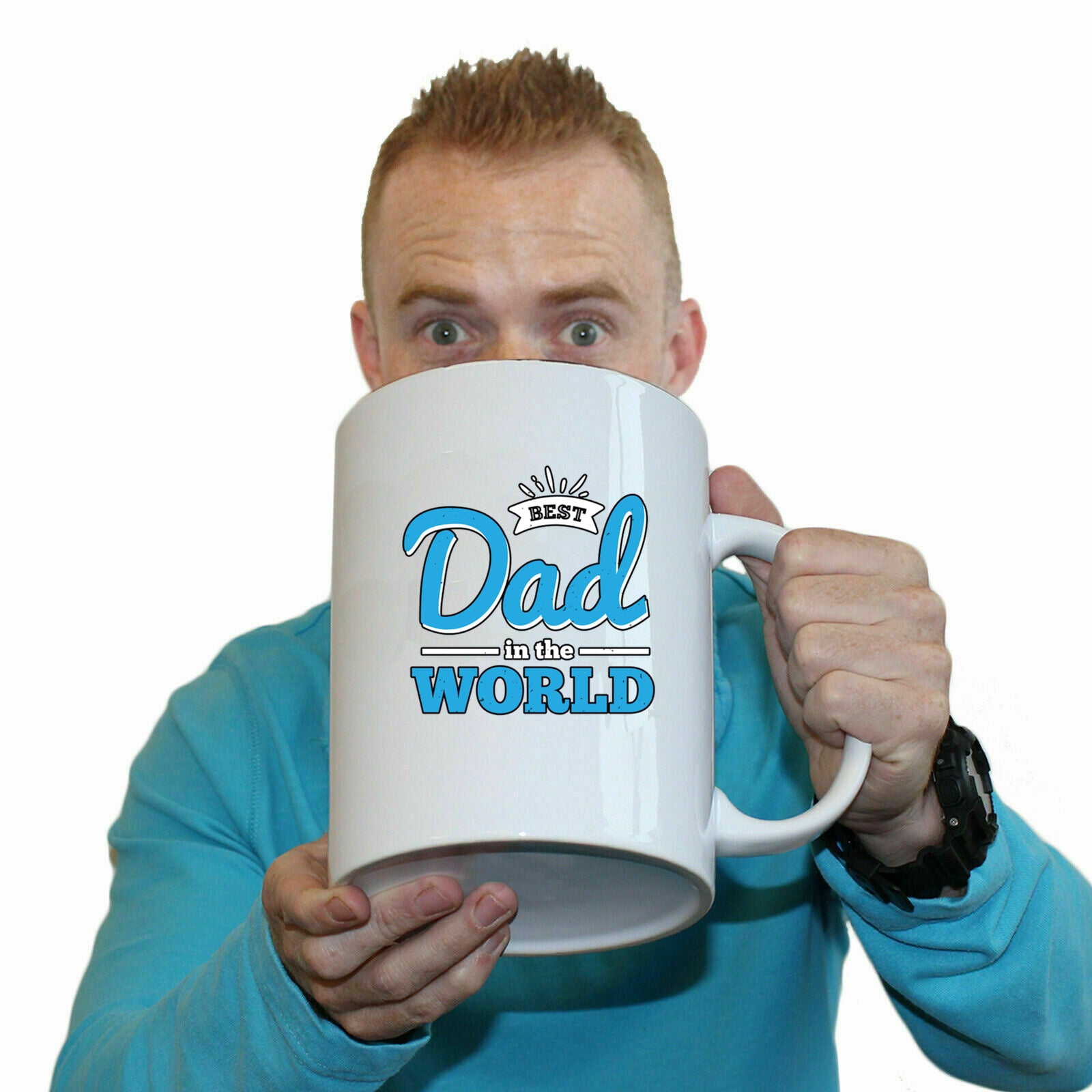 Best Dad In The World - Funny Giant 2 Litre Mug