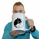 Yin Yang Dog - Funny Giant 2 Litre Mug