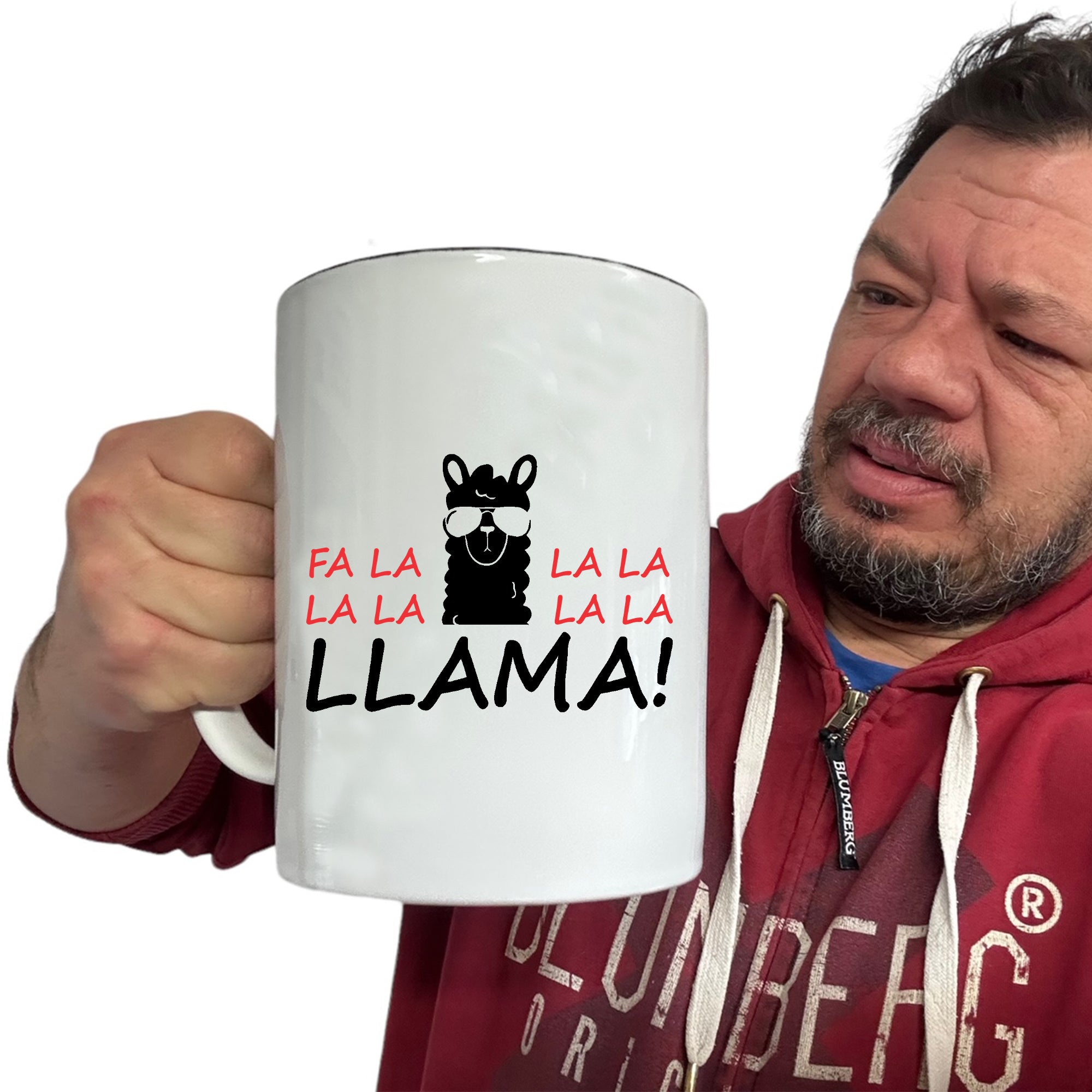 Christmas Fa La La La Lama - Funny Giant 2 Litre Mug