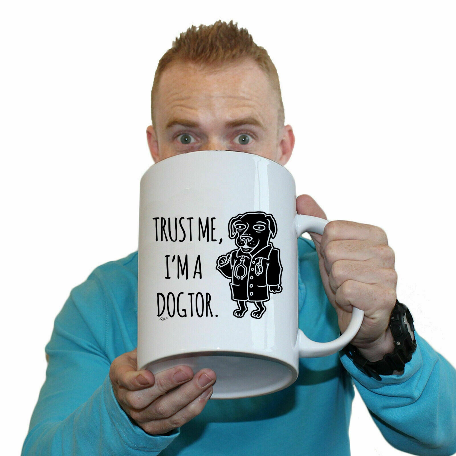 Trust Me Im A Dogtor - Funny Giant 2 Litre Mug