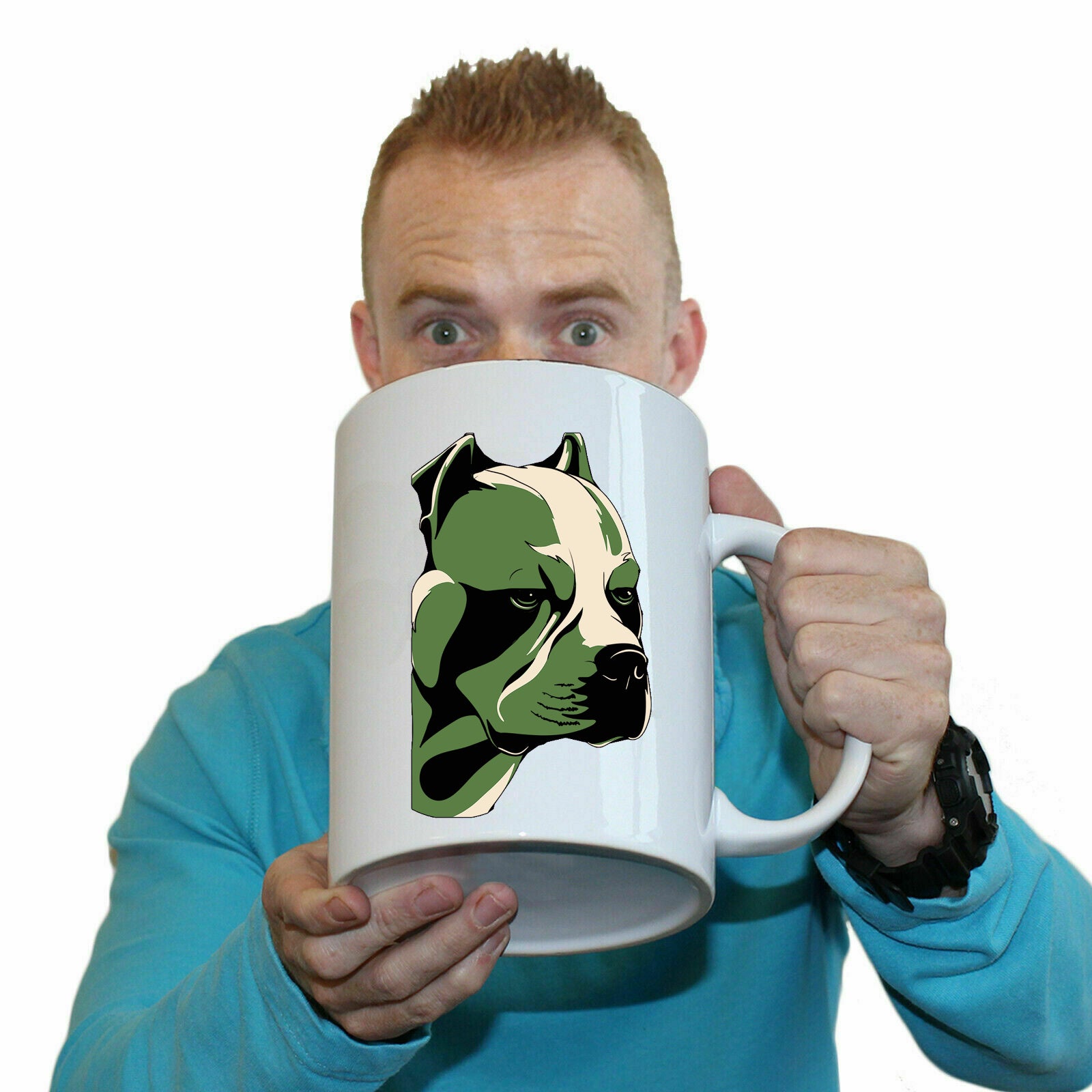 Pitbull Dog V2 Hound - Funny Giant 2 Litre Mug