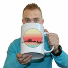 Sunset Riding Cycling Bicycle Bike - Funny Giant 2 Litre Mug