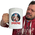 Merry Smokemas Christmas Cigar Buff Santa Xmas - Funny Giant 2 Litre Mug