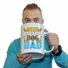 Fathers Day Beer Power Dog Dad - Funny Giant 2 Litre Mug