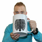 Skeleton Ribs Halloween - Funny Giant 2 Litre Mug