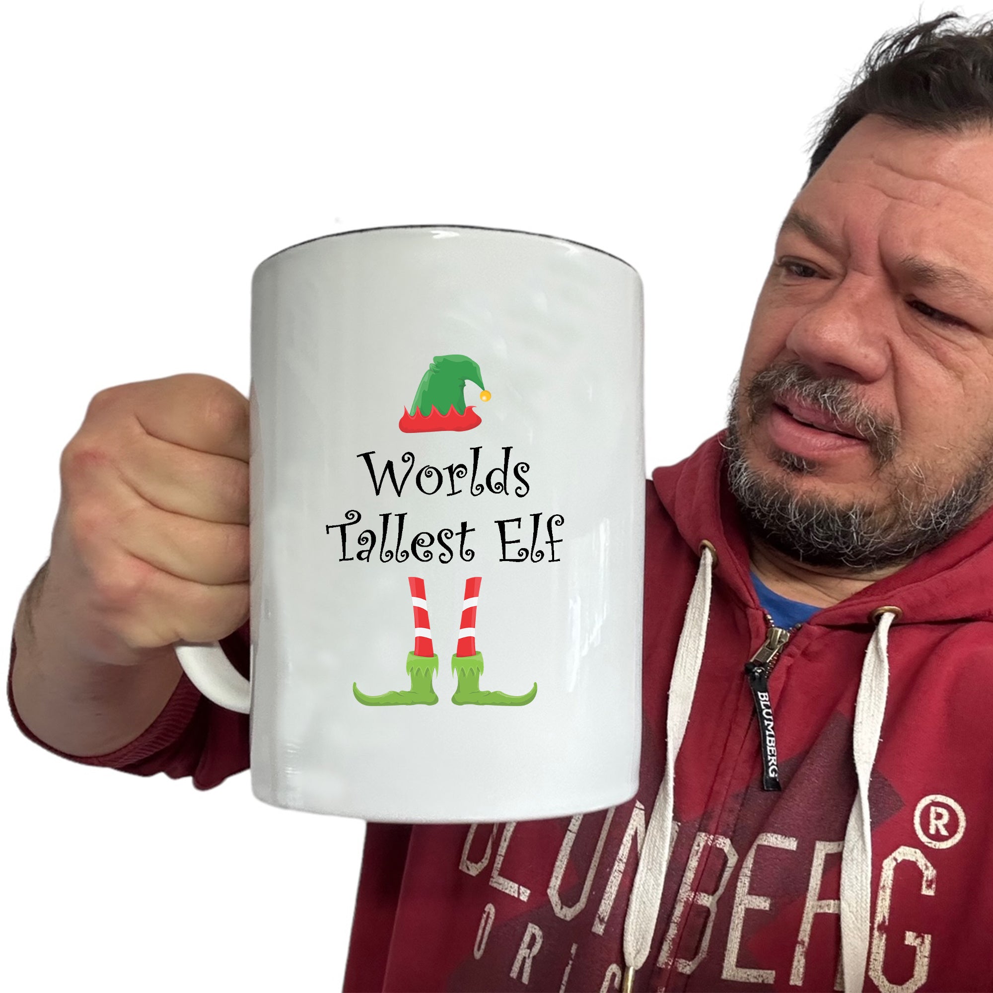 Christmas Worlds Tallest Elf - Funny Giant 2 Litre Mug