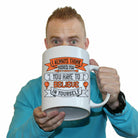 Golf I Always Think Under Par Believe In Yourself - Funny Giant 2 Litre Mug