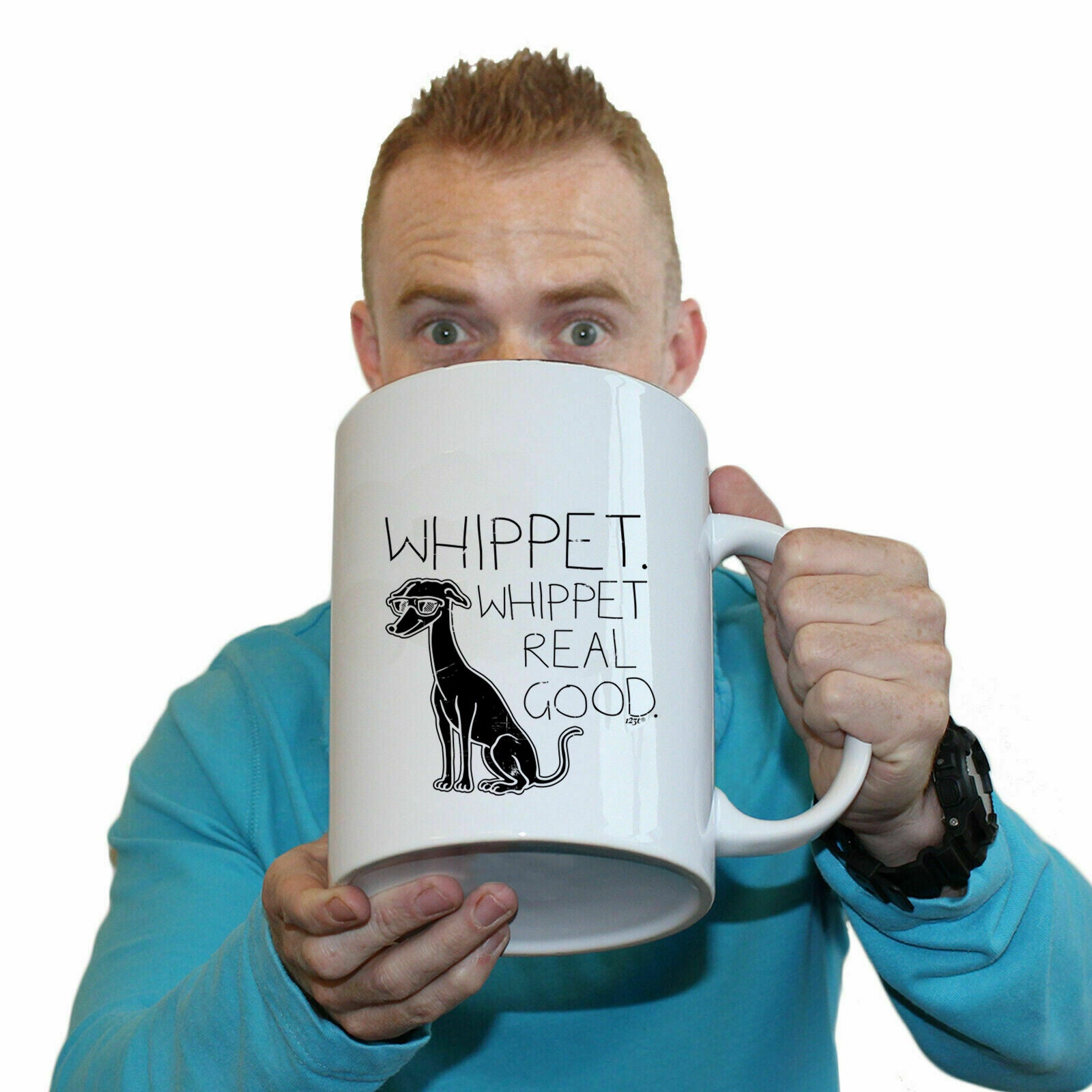 Whippet Whippet Real Good Dog - Funny Giant 2 Litre Mug