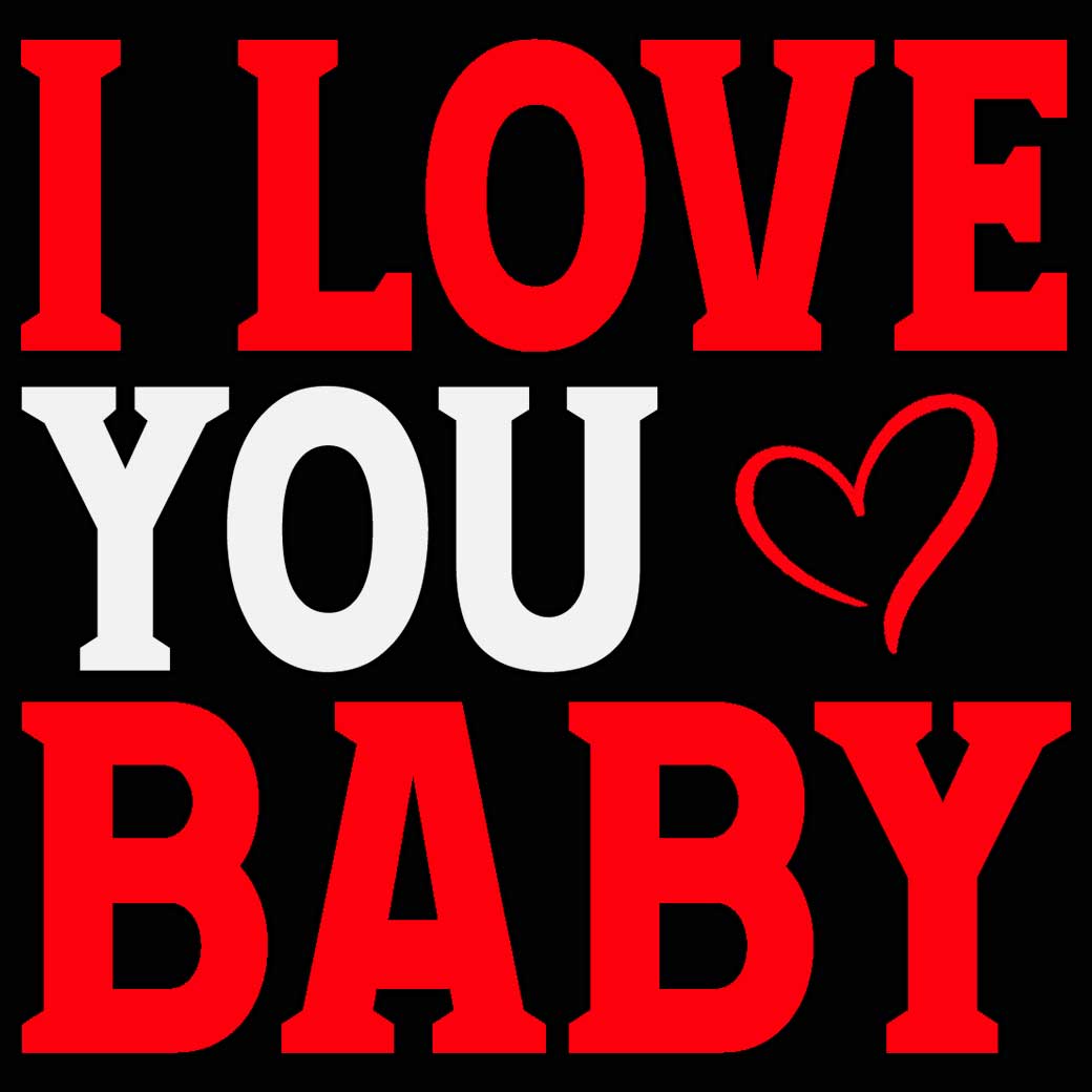 I Love You Baby Valentines Day - Mens 123t Funny T-Shirt Tshirts