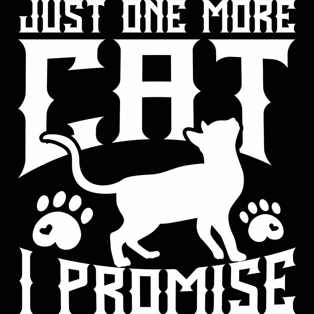 Just One More Cat I Promise - Mens 123t Funny T-Shirt Tshirts