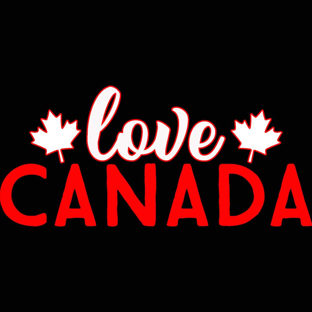 Love Canada Country Flag - Mens 123t Funny T-Shirt Tshirts