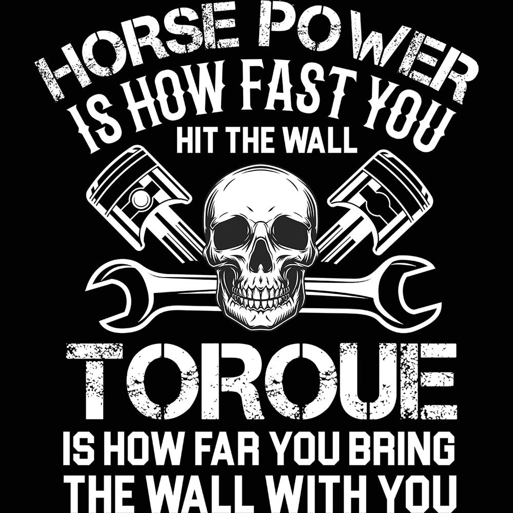 Mechanic Horsepower Torque V2 - Mens 123t Funny T-Shirt Tshirts