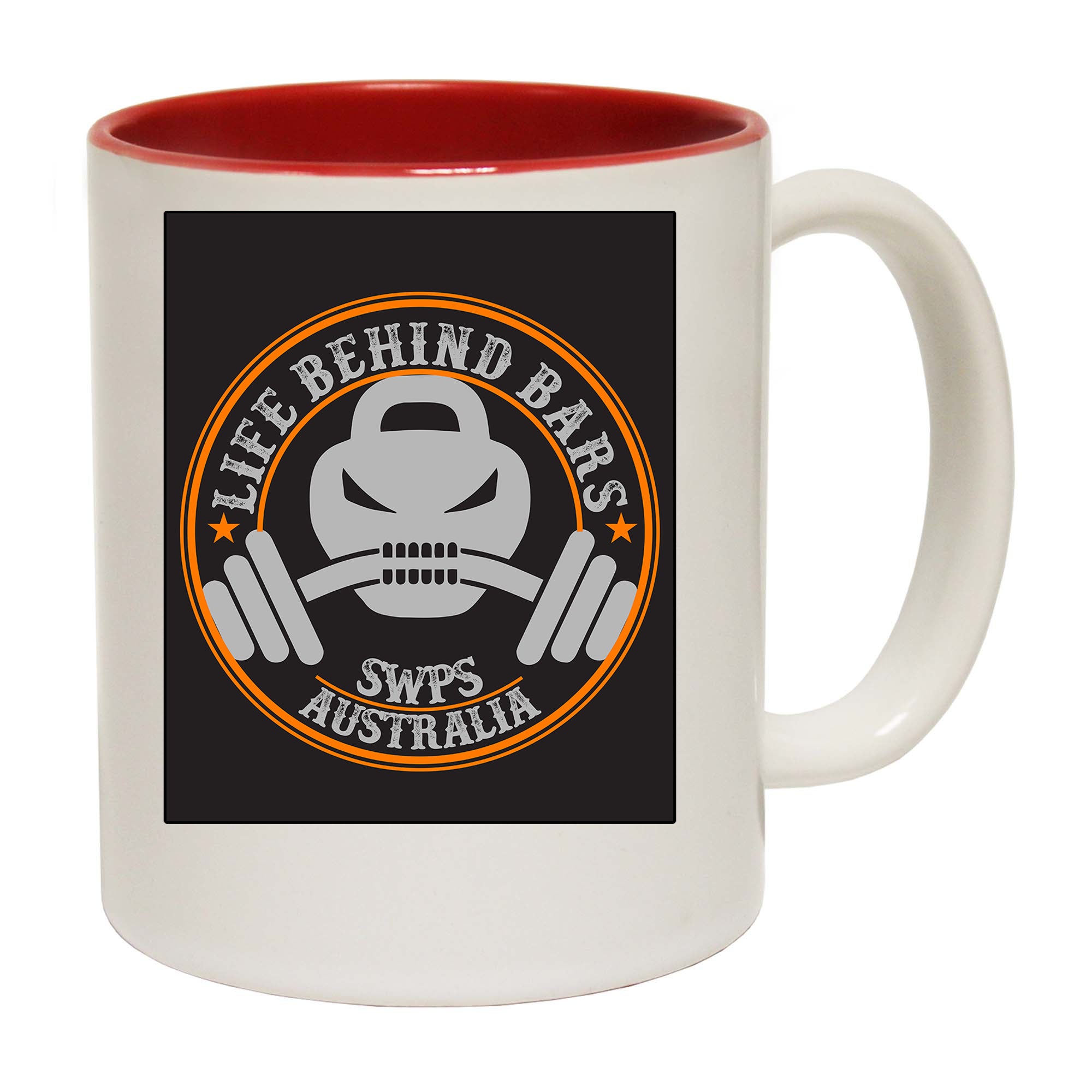 Life Behind Bars V2 Gym Bodybuilding Swps Australia - Funny Coffee Mug