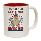 Lets Get Baked Christmas Xmas Gingerbread Man - Funny Coffee Mug