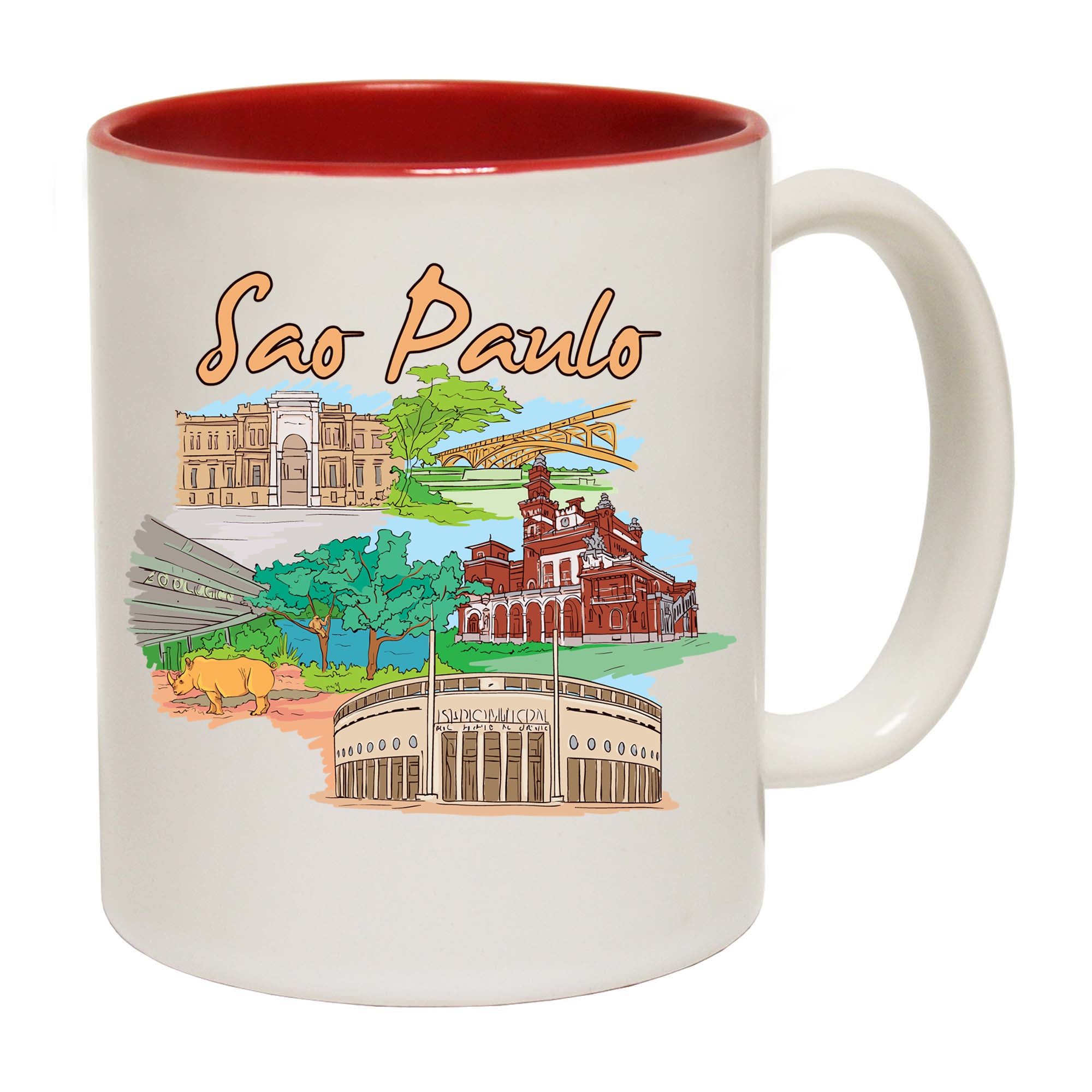 Sao Paulo Brazil Country Flag Destination - Funny Coffee Mug