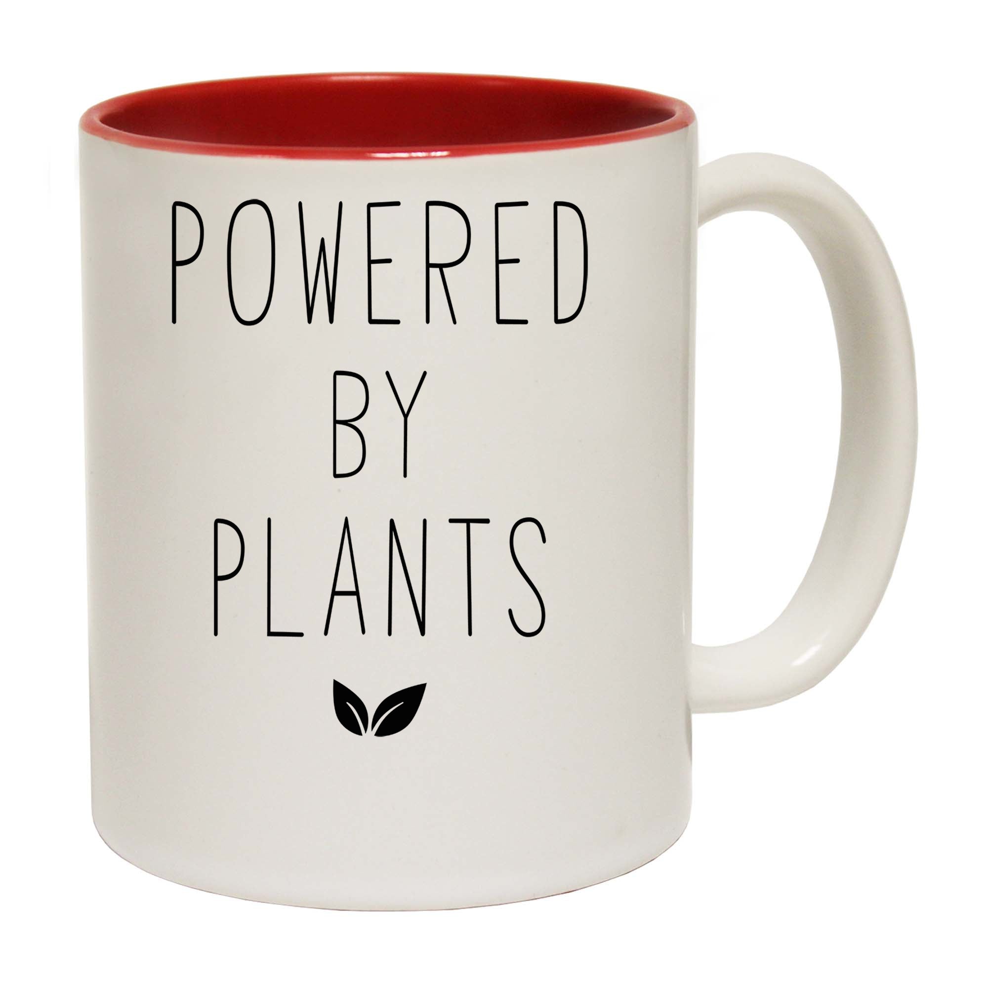 Powered By Plants Vegan Food - Funny Coffee Mug