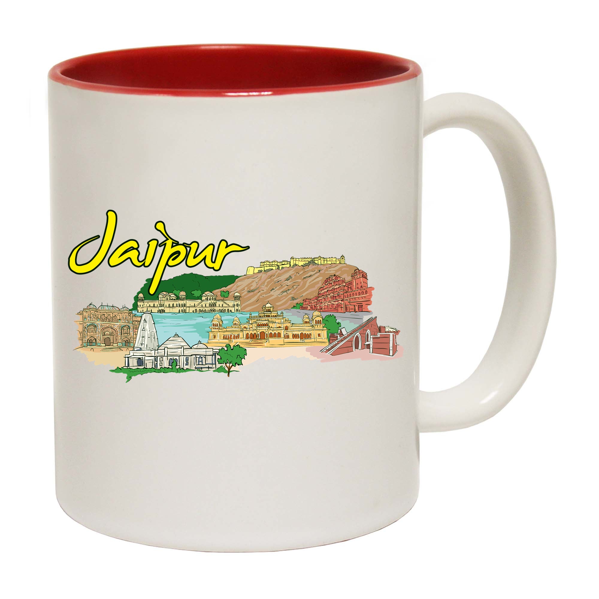 Jaipur India Rajasthan Country Flag Destination - Funny Coffee Mug