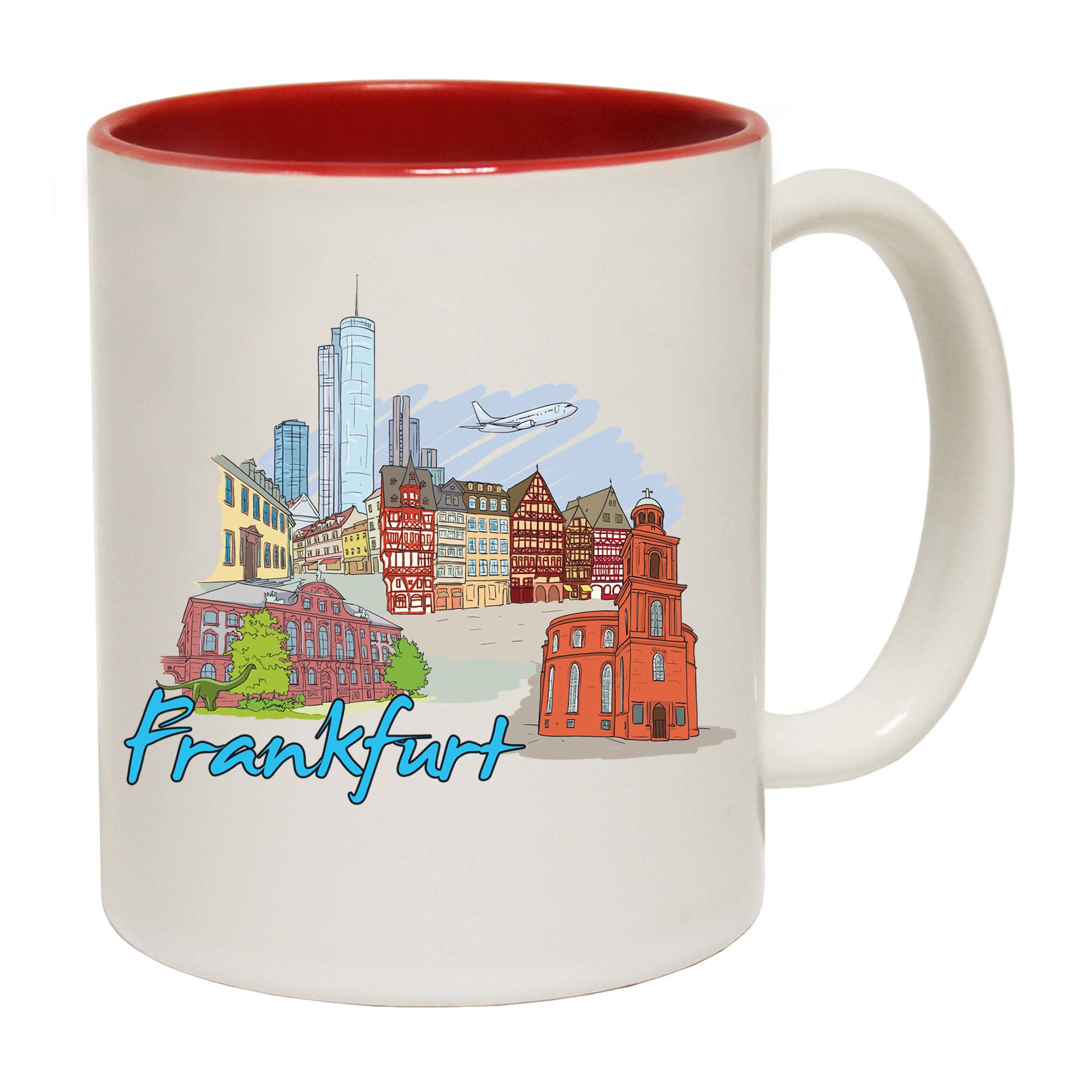 Frankfurt Germany Country Flag Destination - Funny Coffee Mug