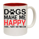 Dogs Make Me Happy Dog Pet Animal - Funny Coffee Mug