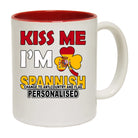 Kiss Me Im   Any Country And Flag   Personalised - Funny Coffee Mug