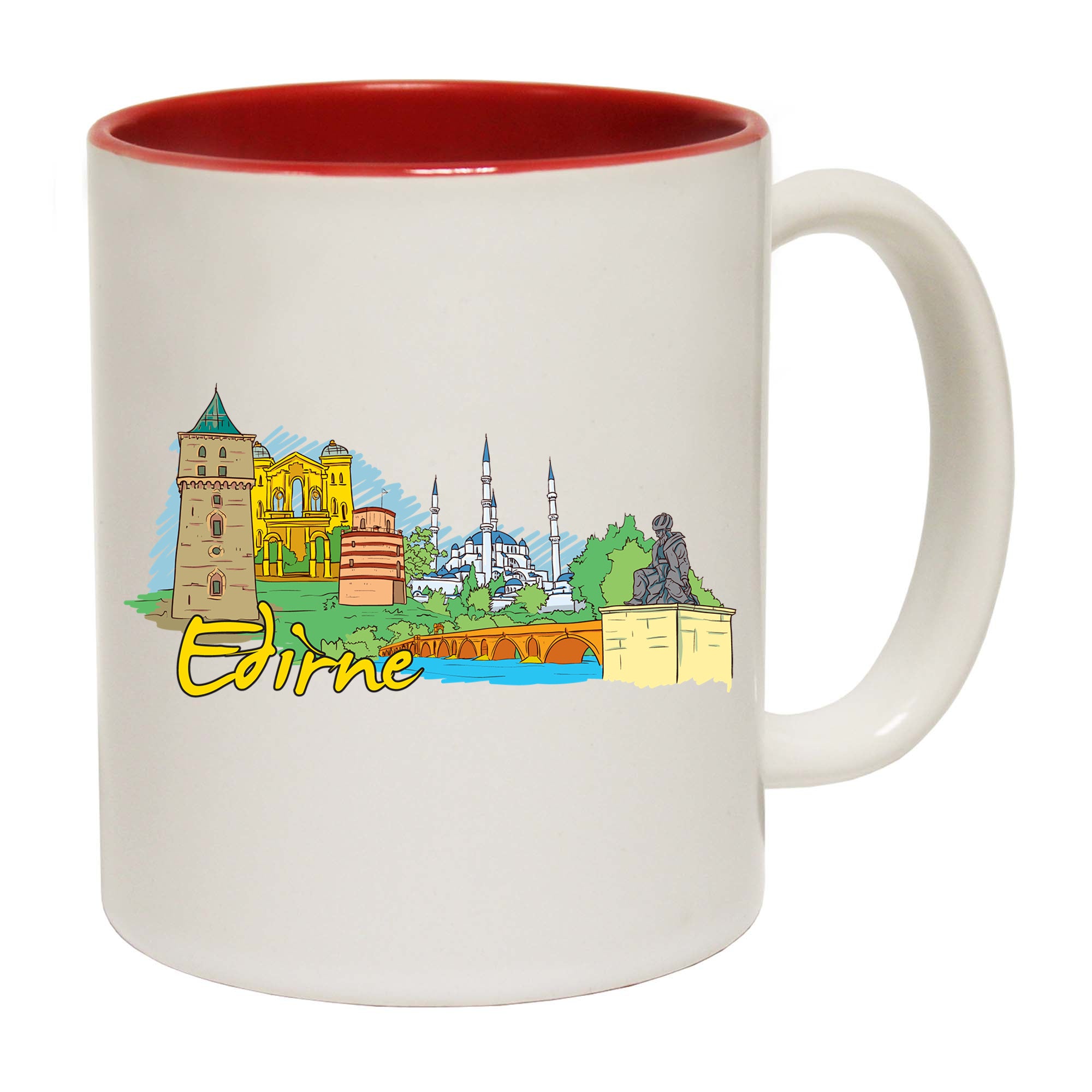 Edirne Turkey Country Flag Destination - Funny Coffee Mug