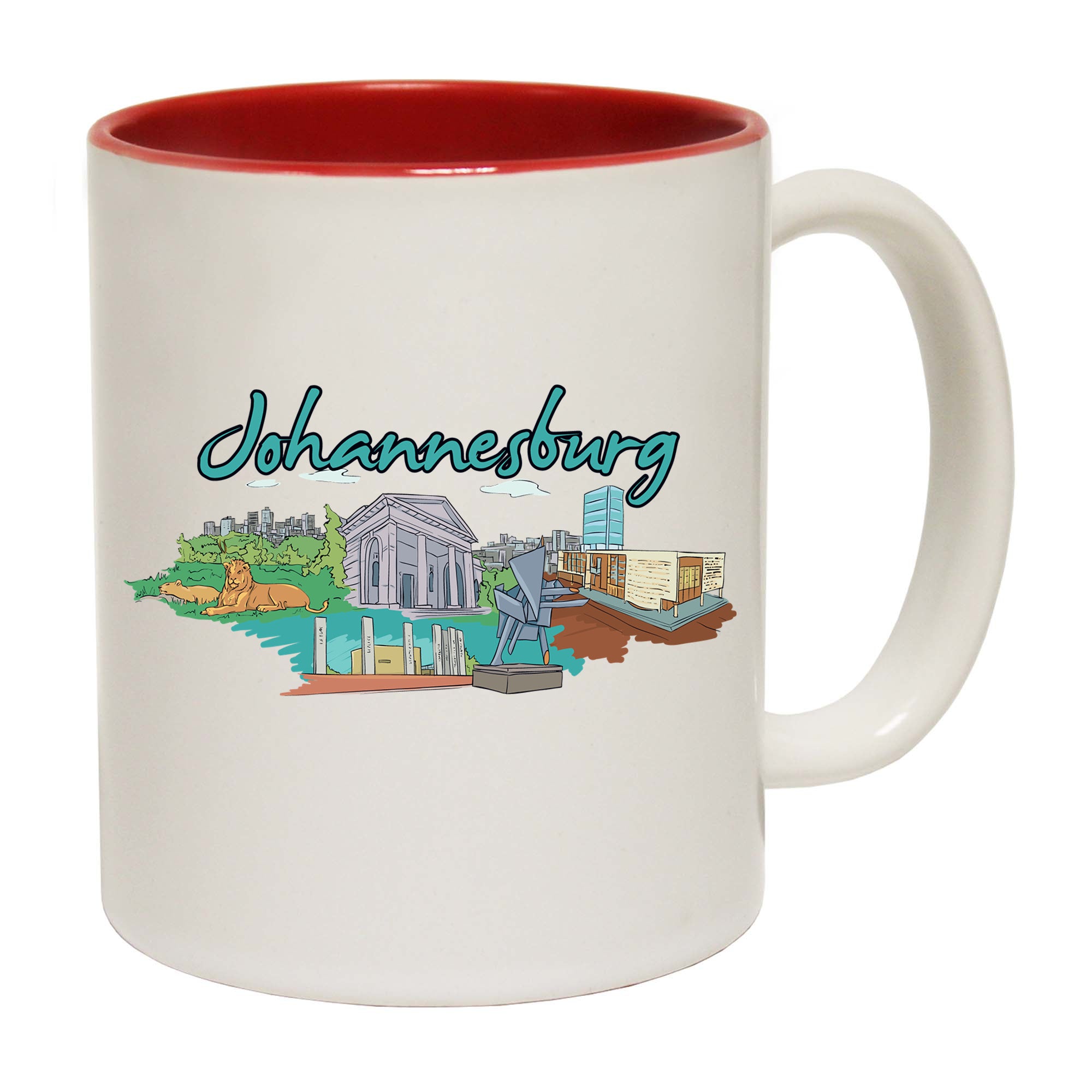 Johannesburg South Africa Joberg Country Flag Destination - Funny Coffee Mug