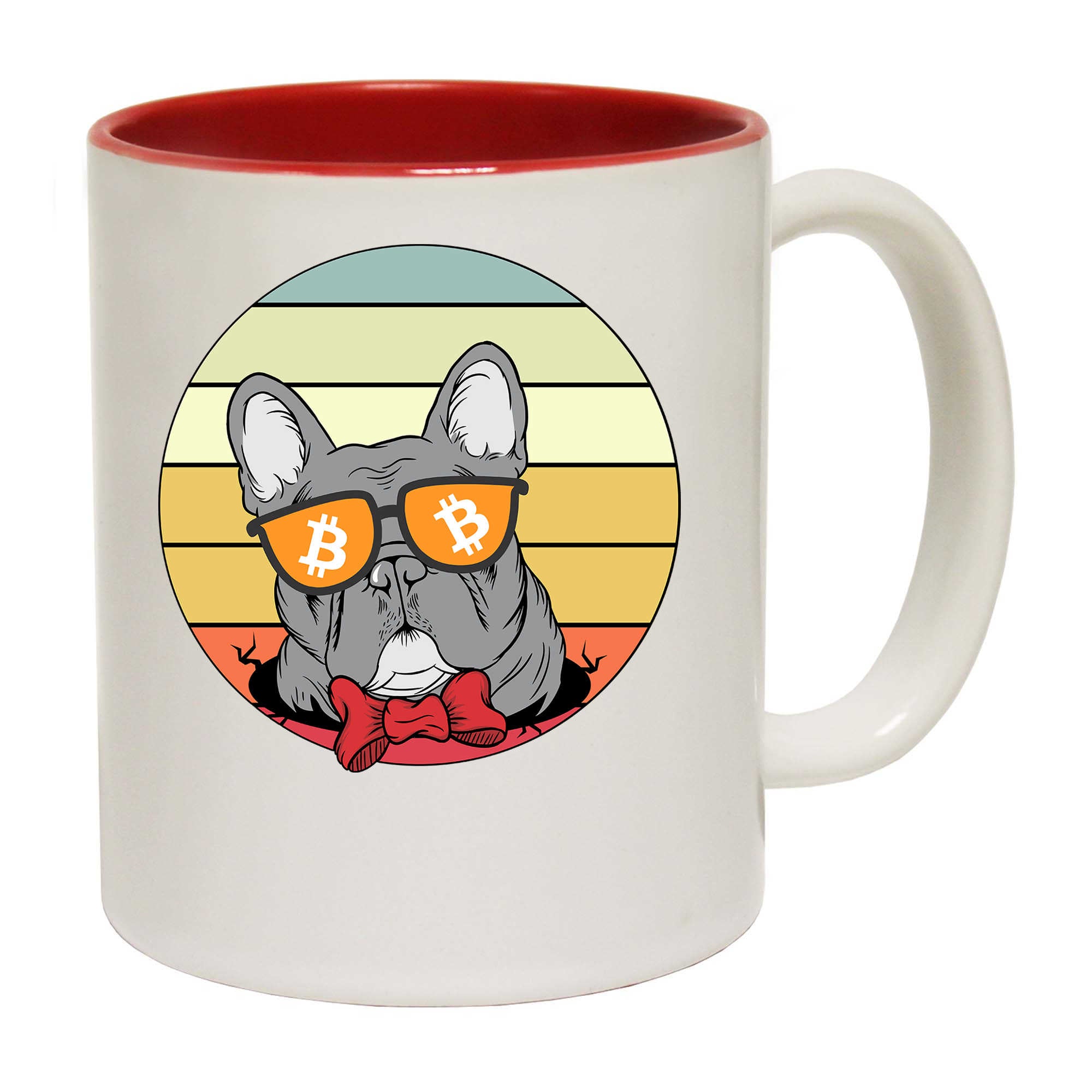 Dog Lovers Trade Bitcoin Vintage Design - Funny Coffee Mug