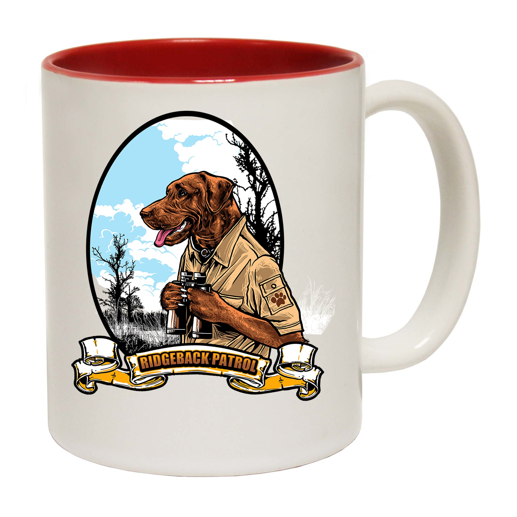 Ridgeback Patrol Dog Hound Dogs - Funny Coffee Mug