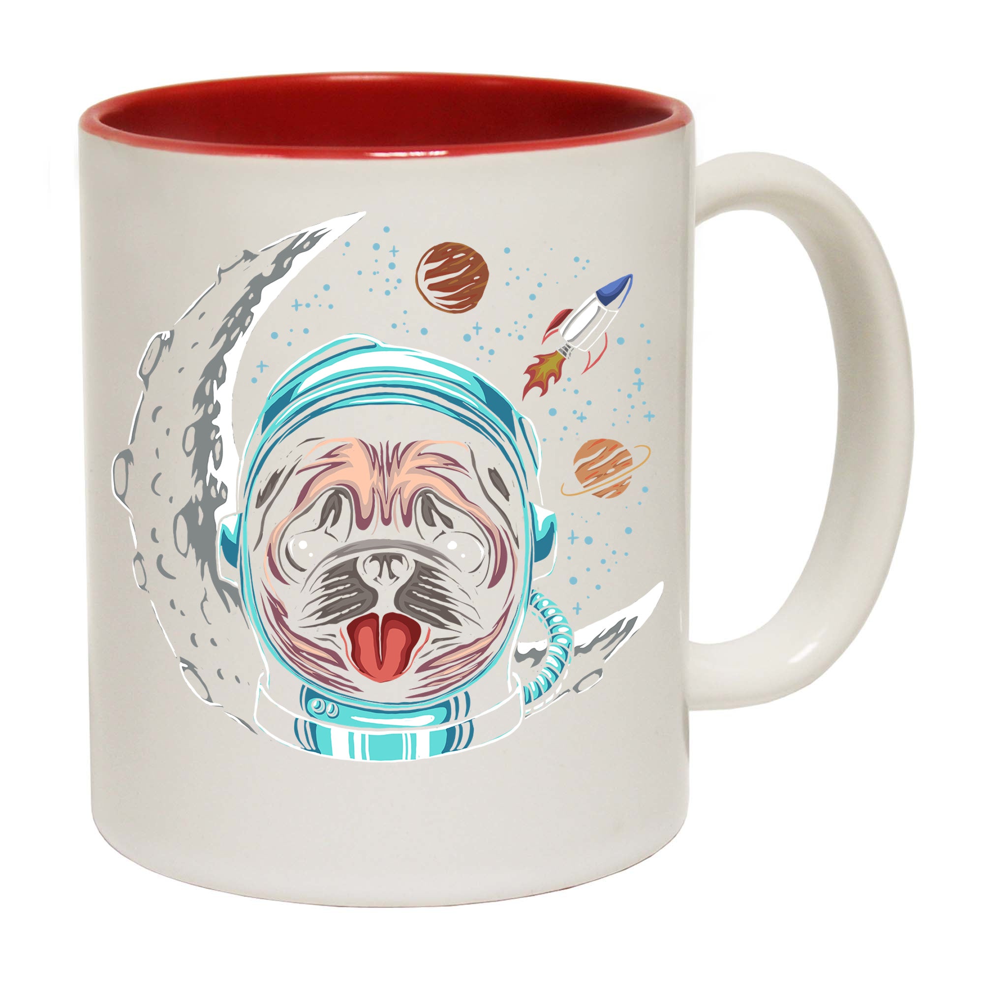 Astronaut Space Pug Dog - Funny Coffee Mug