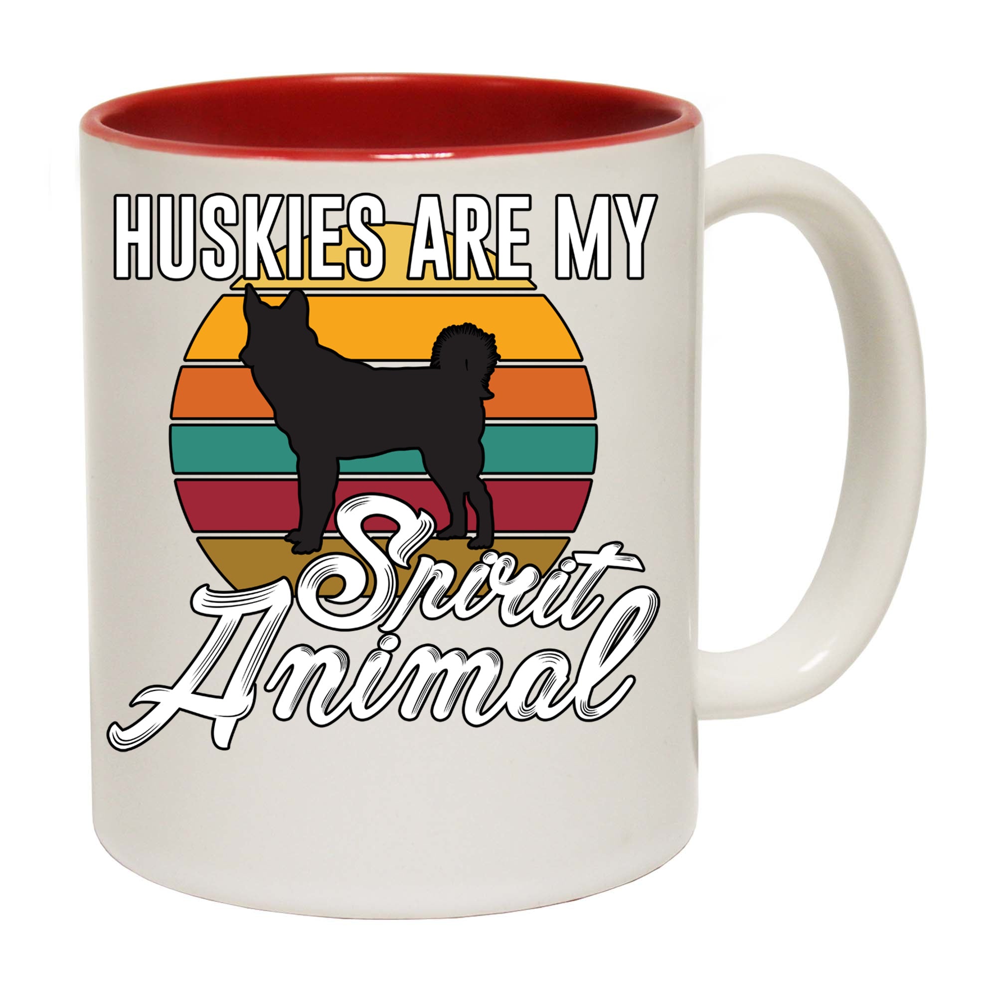 Huskies Spirit Dogs Dog Pet Animal - Funny Coffee Mug