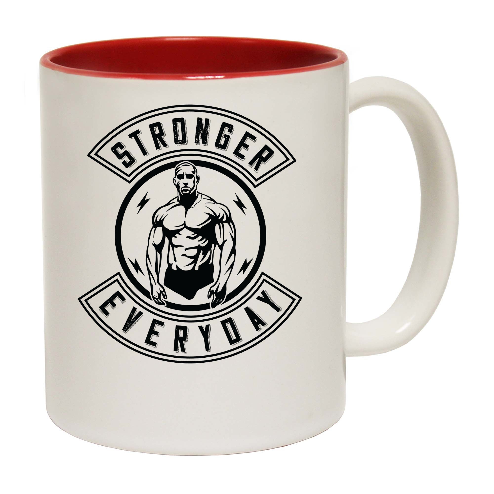 Stronger Evryday Gym Bodybuilding Weights - Funny Coffee Mug