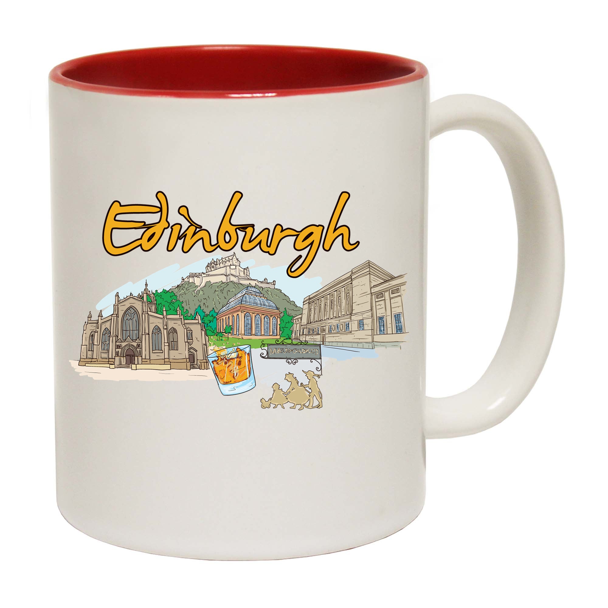 Edinburgh Scotland Country Flag Destination - Funny Coffee Mug