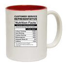 Customer Service Representative Nutrition Facts - Funny Coffee Mug