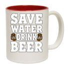 Save Water Drink Beer V2 Alcohol - Funny Coffee Mug