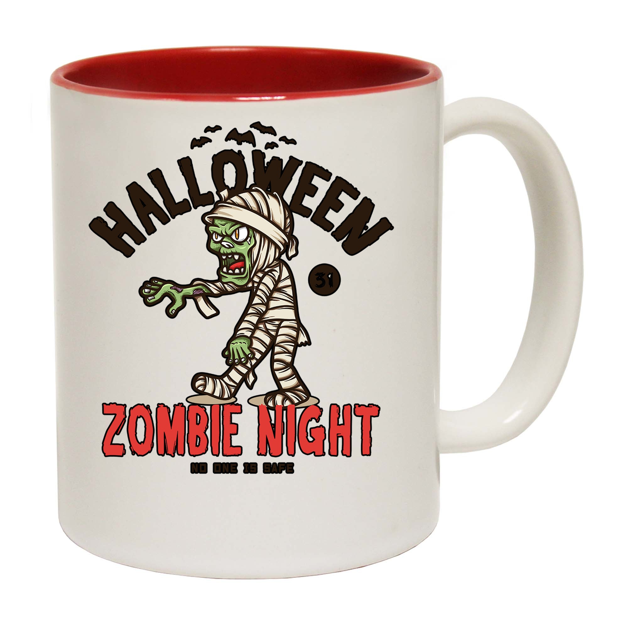 Halloween Zombie Night No One Is Safe - Funny Coffee Mug