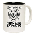 Srink Wine And Pet My Dog Dogs Animal - Funny Coffee Mug