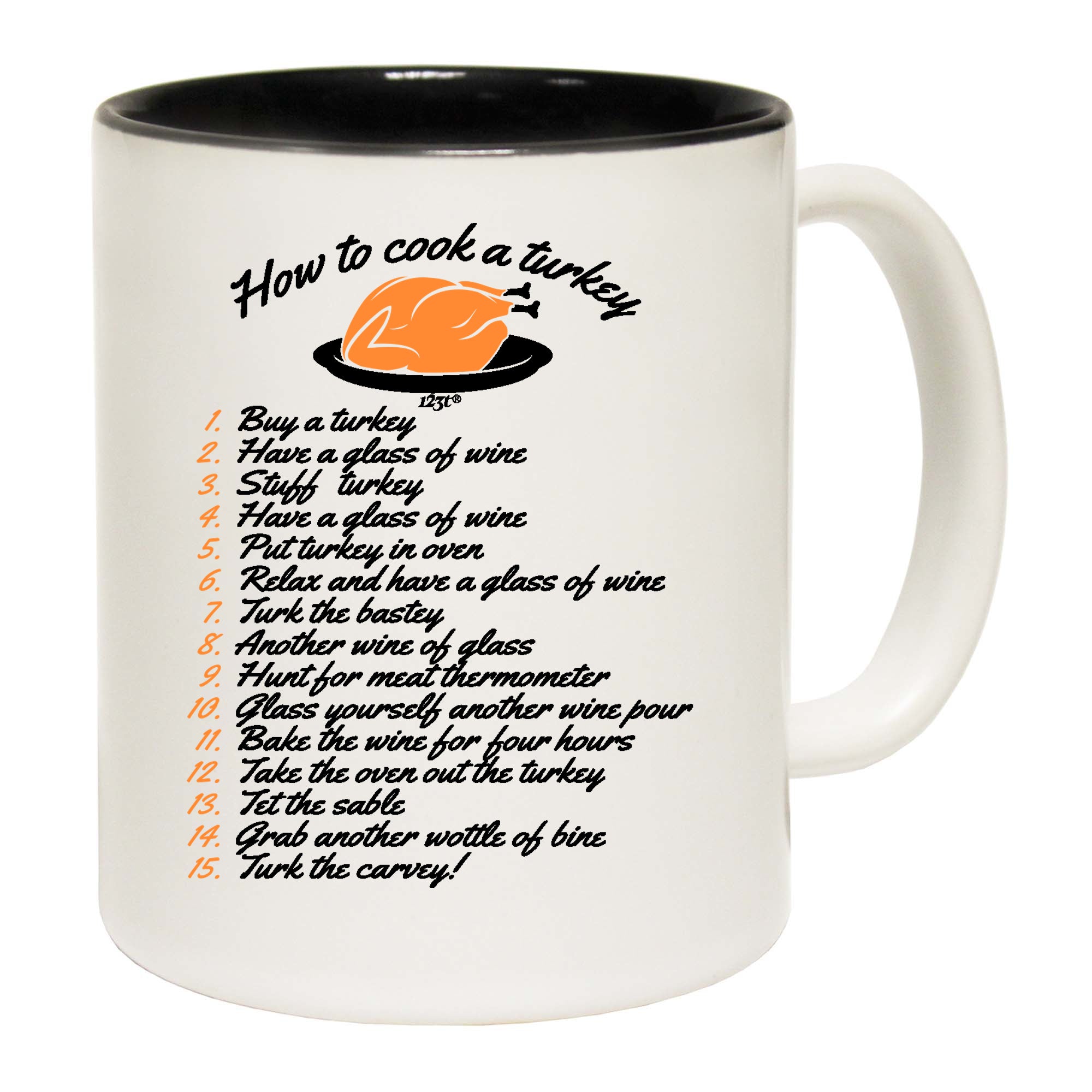 How To Cook A Turkey Christmas - Funny Coffee Mug