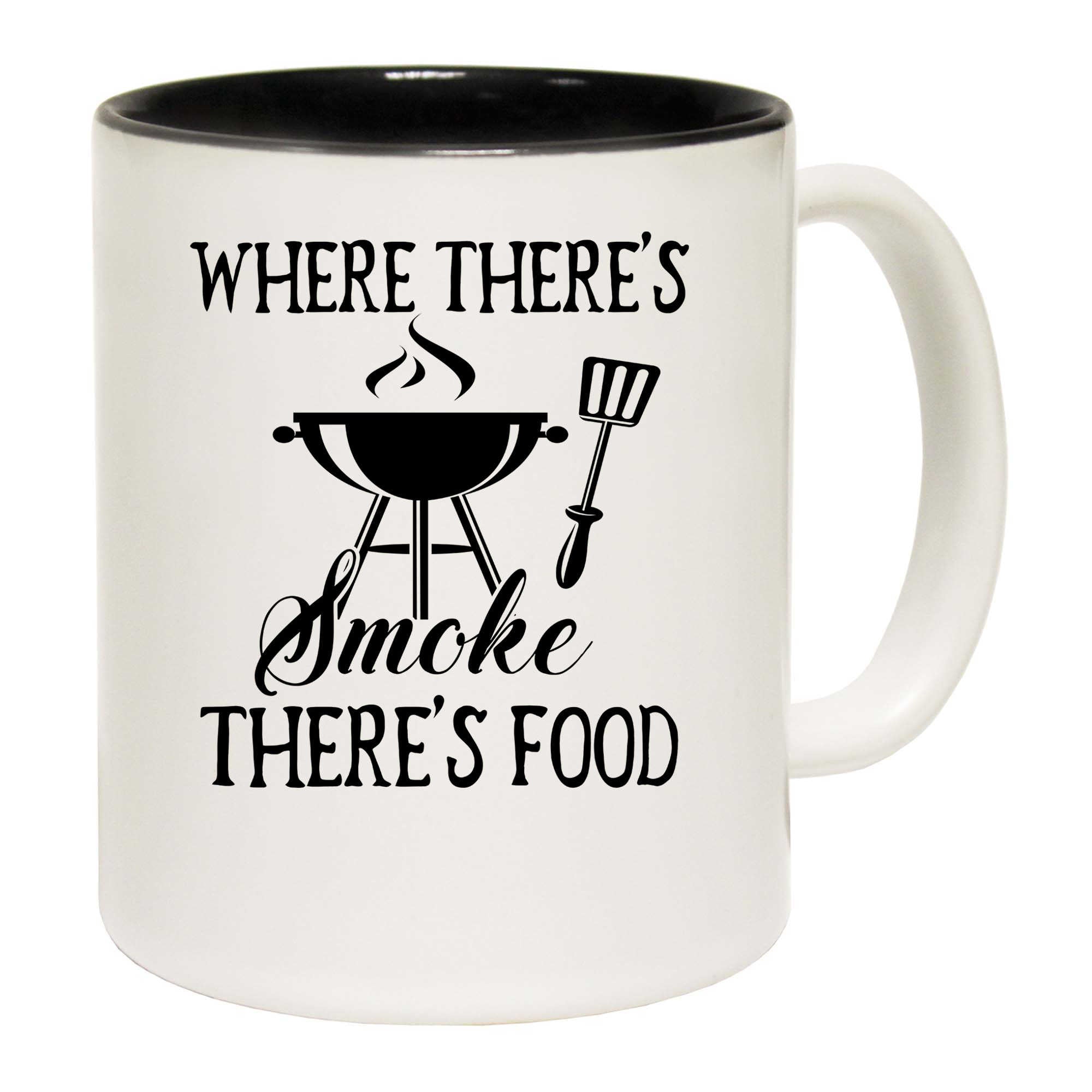 Where Theres Smoke Food Pork Grill Barbecue Bbq - Funny Coffee Mug