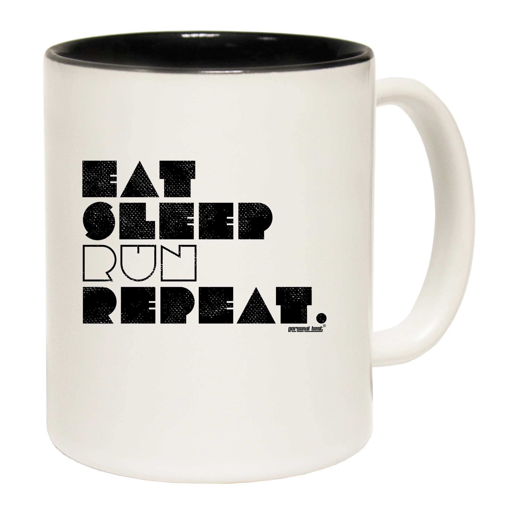 Pb Eat Sleep Run Repeat - Funny Coffee Mug