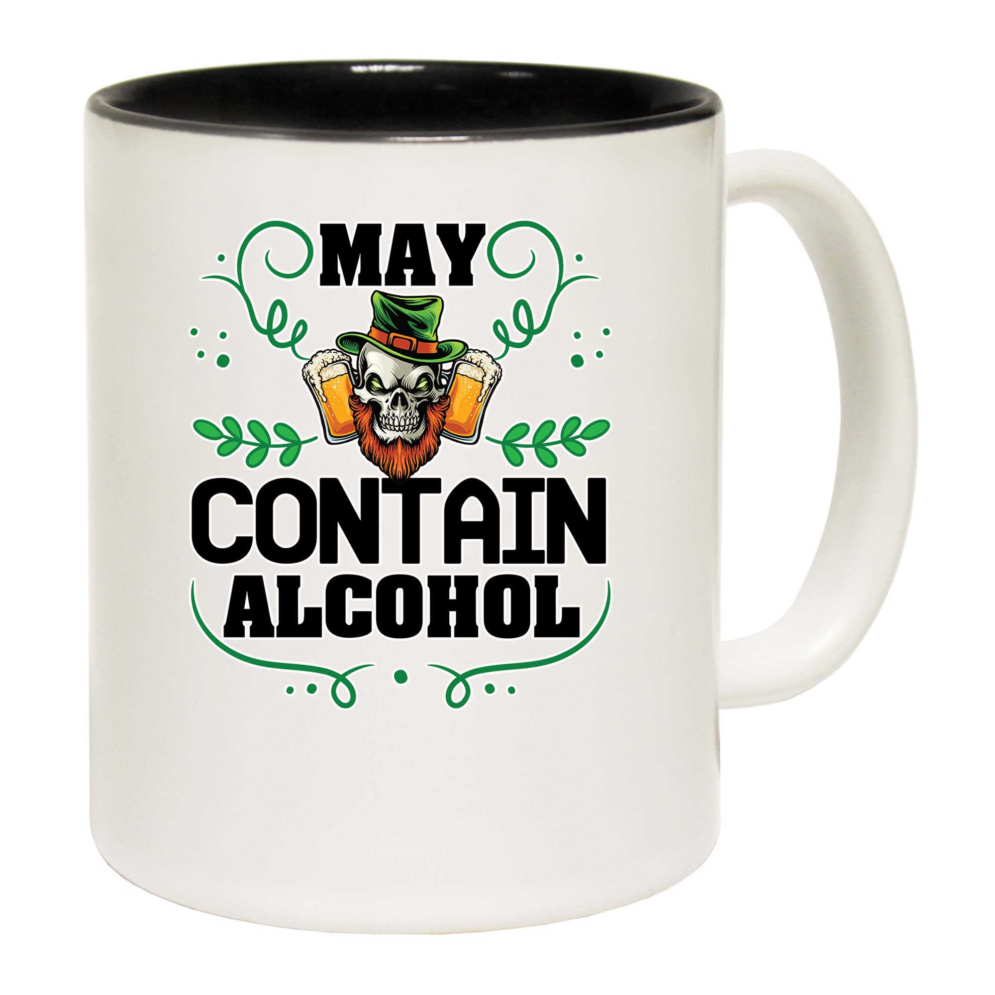 May Contain Alcohol Irish St Patricks Day Ireland - Funny Coffee Mug