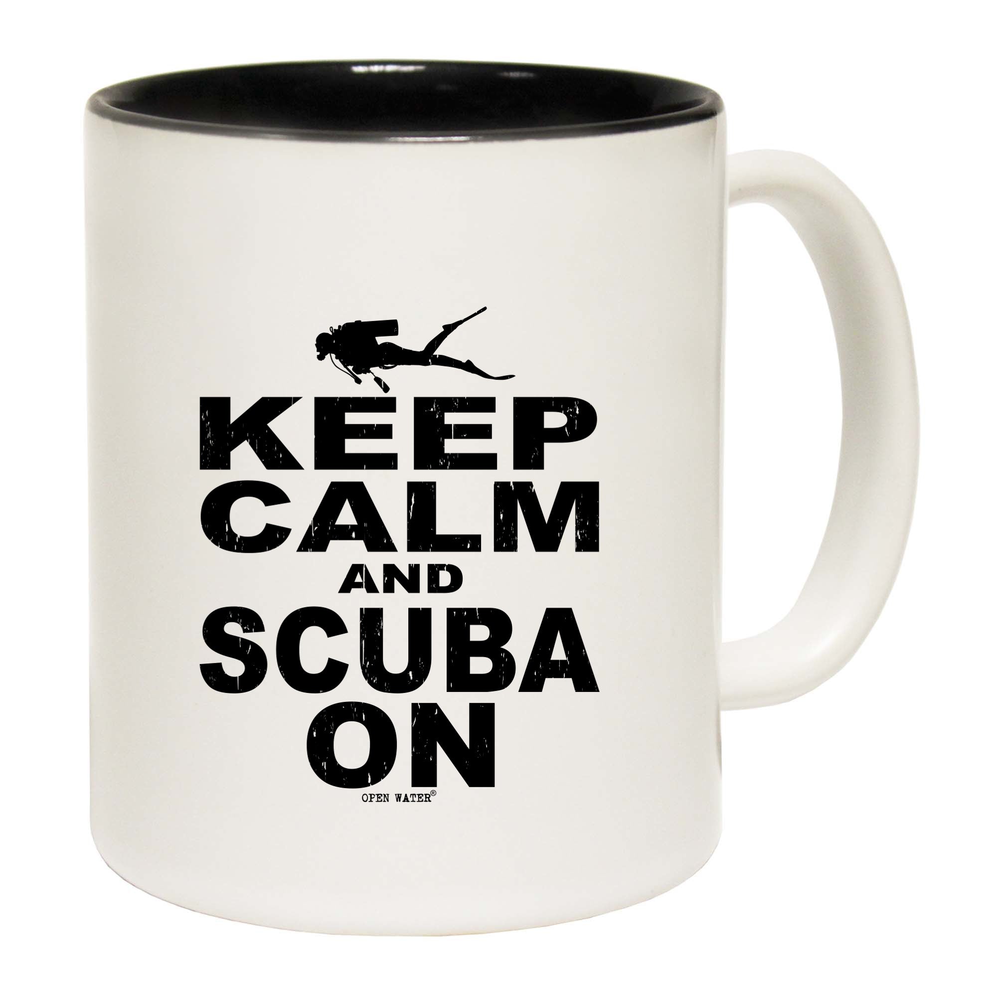 Ow Keep Calm And Scuba On - Funny Coffee Mug